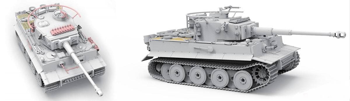 Imperial Japanese Army Tiger I w/ Resin commander figure – Image 3