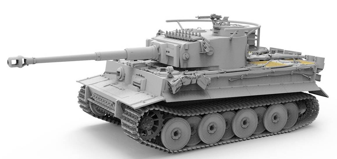 Imperial Japanese Army Tiger I w/ Resin commander figure – Image 2