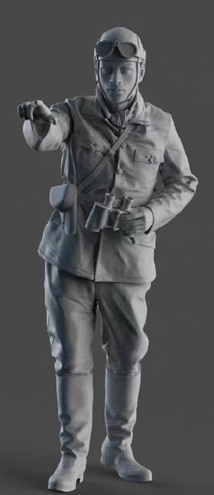 Imperial Japanese Army Tiger I w/ Resin commander figure – Image 7