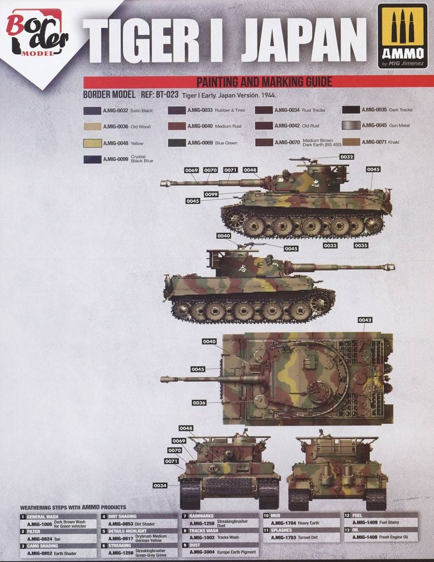 Imperial Japanese Army Tiger I w/ Resin commander figure – Image 9