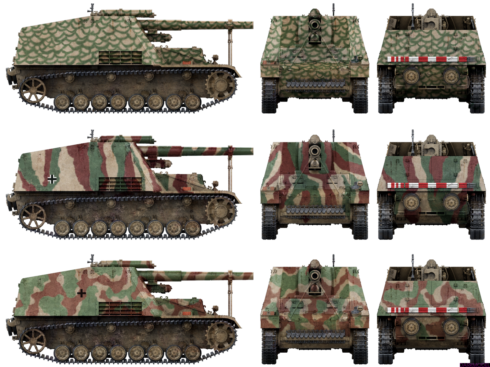 15cm s.FH 18/1 Compatibile con Hummel Sd. Kfz. 165 Late Production – Image 3