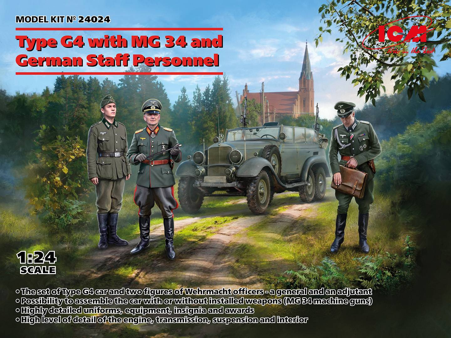 Type G4 with MG 34 and German Staff Personnel