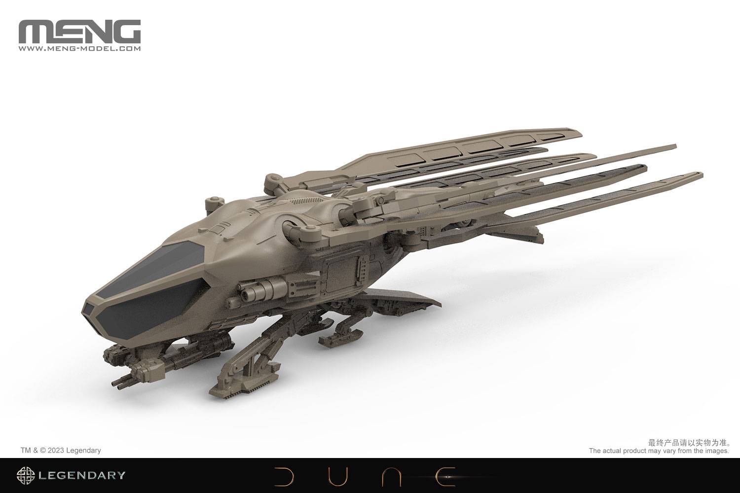 Dune Harkonnen Ornithopter (Wingspan 173 mm and length 88 mm) – Image 3