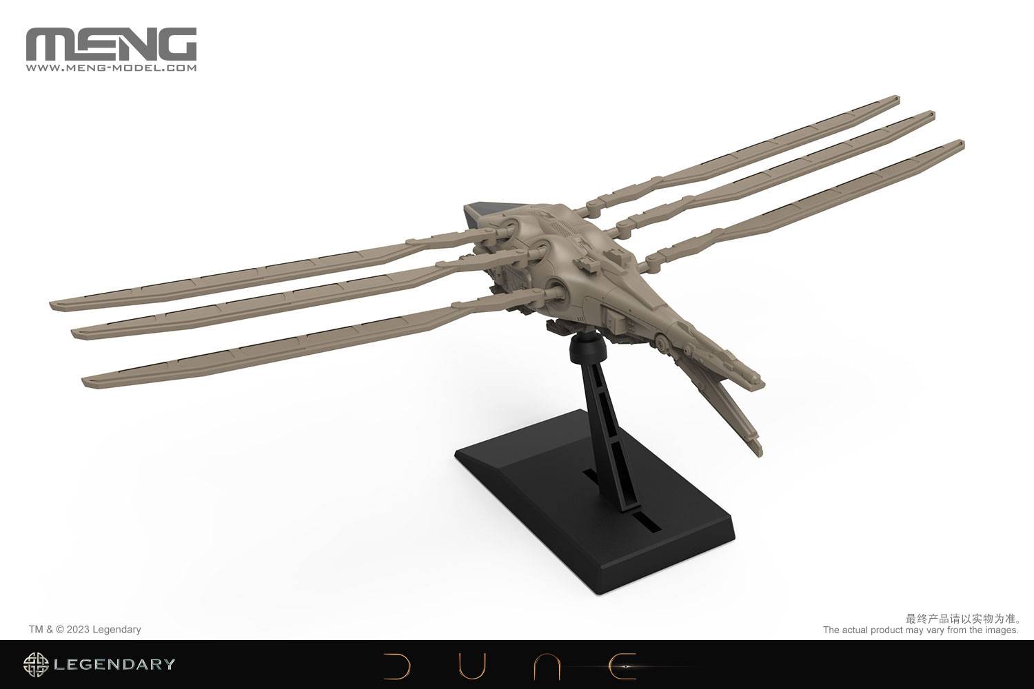 Dune Harkonnen Ornithopter (Wingspan 173 mm and length 88 mm) – Image 4