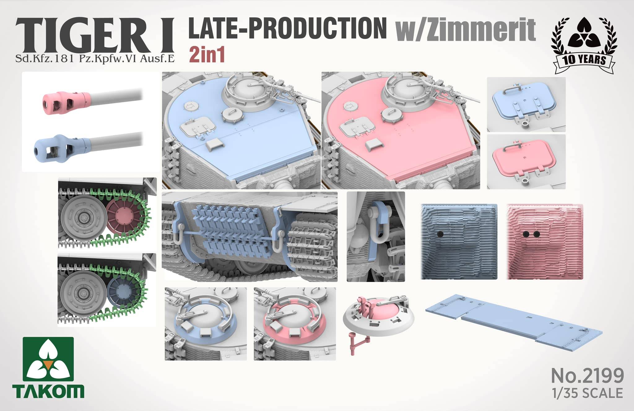 Tiger I Late Production w/zimmerit Sd.Kfz. 181 Pz.Kpfw. VI Ausf. E (Late/Late Command) – Image 11
