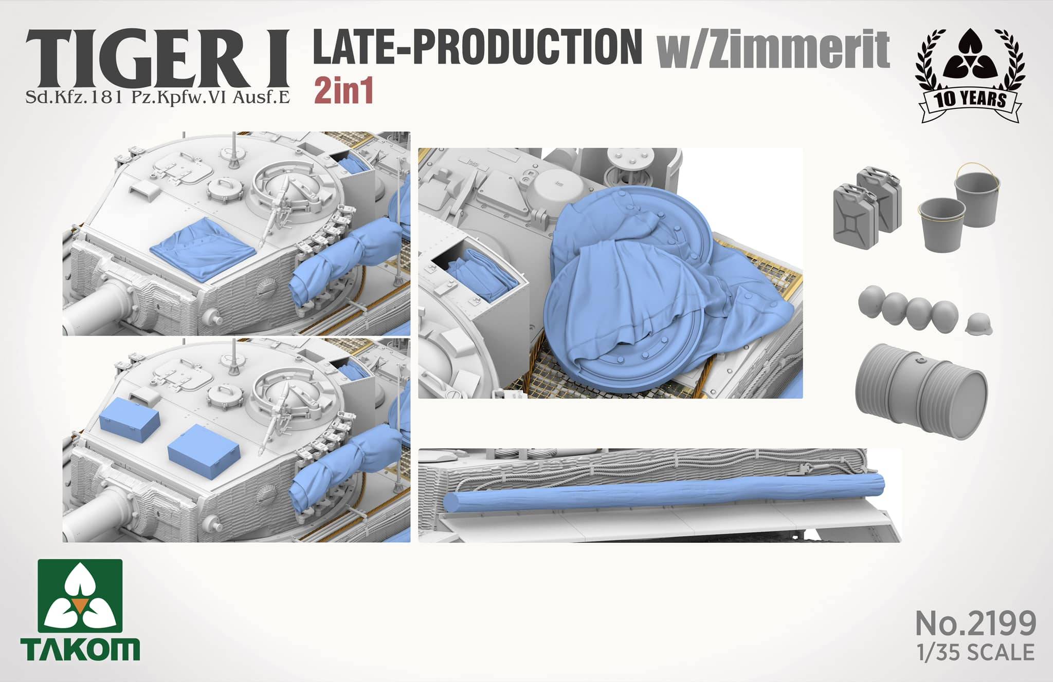 Tiger I Late Production w/zimmerit Sd.Kfz. 181 Pz.Kpfw. VI Ausf. E (Late/Late Command) – Image 8