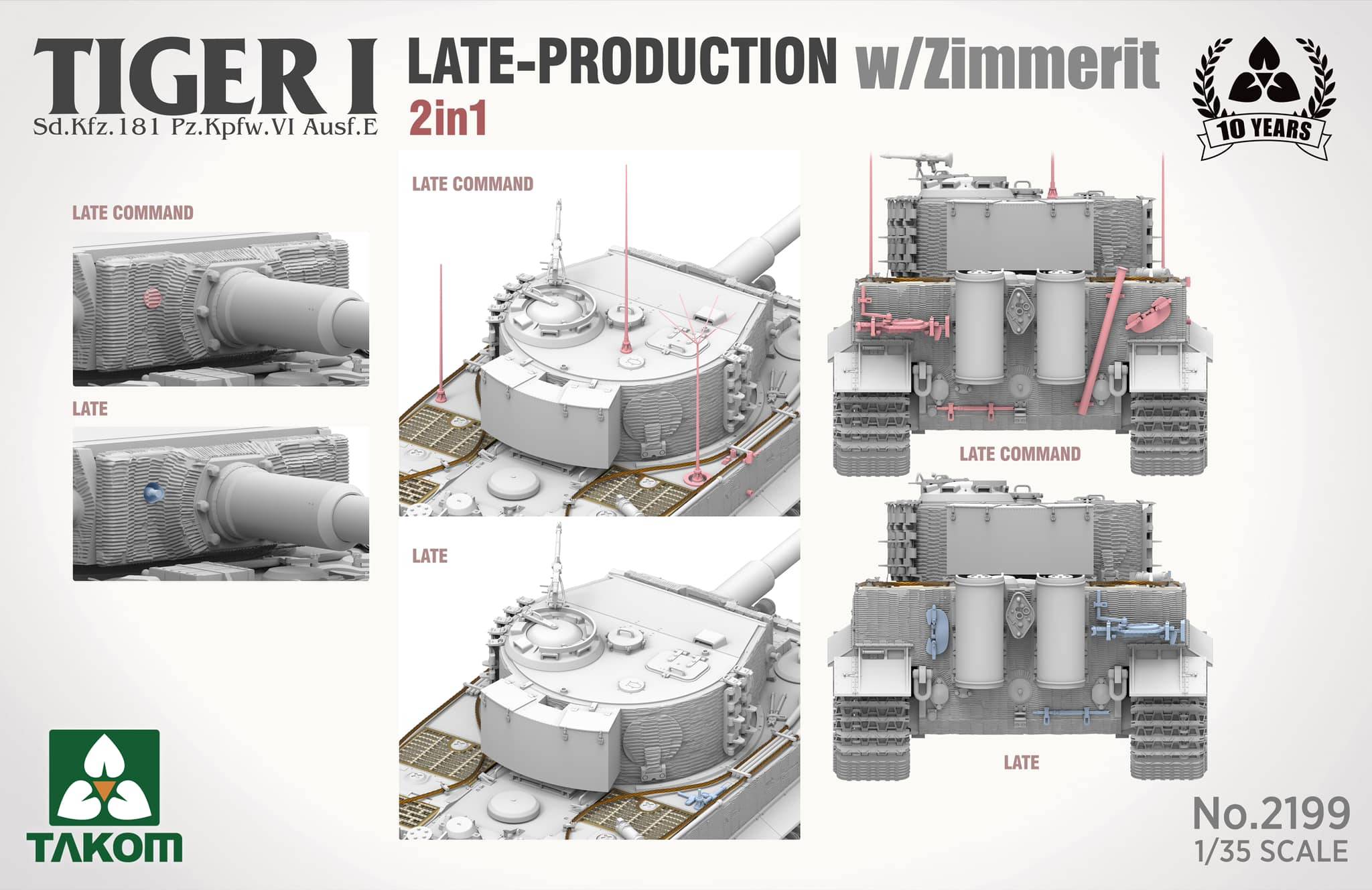 Tiger I Late Production w/zimmerit Sd.Kfz. 181 Pz.Kpfw. VI Ausf. E (Late/Late Command) – Image 12