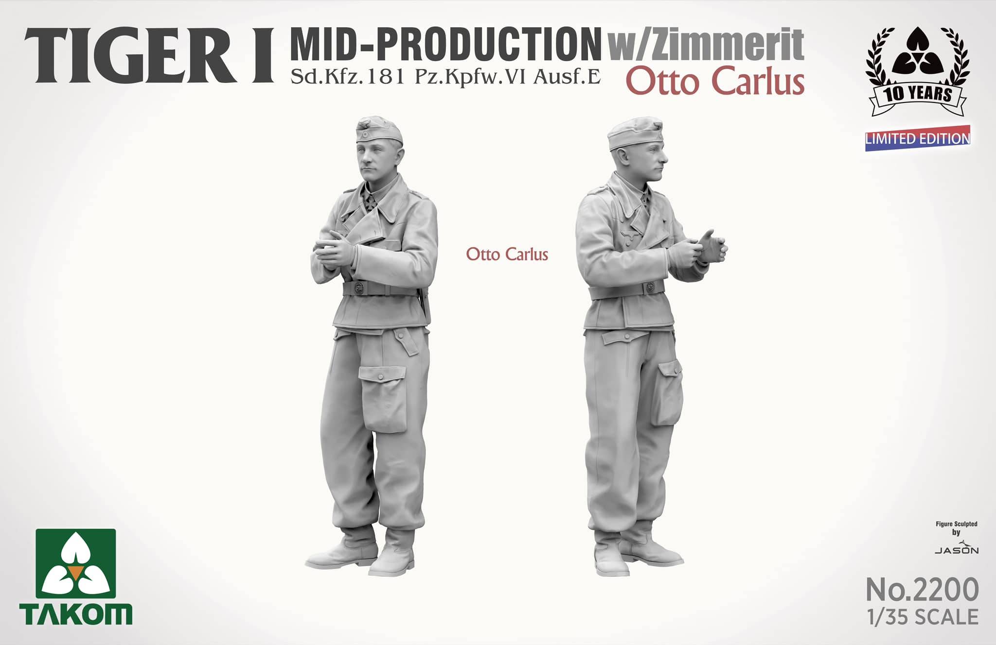 Tiger I Mid Production w/zimmerit Sd.Kfz. 181 Pz.Kpfw. VI Ausf. E Otto Carius – Image 2