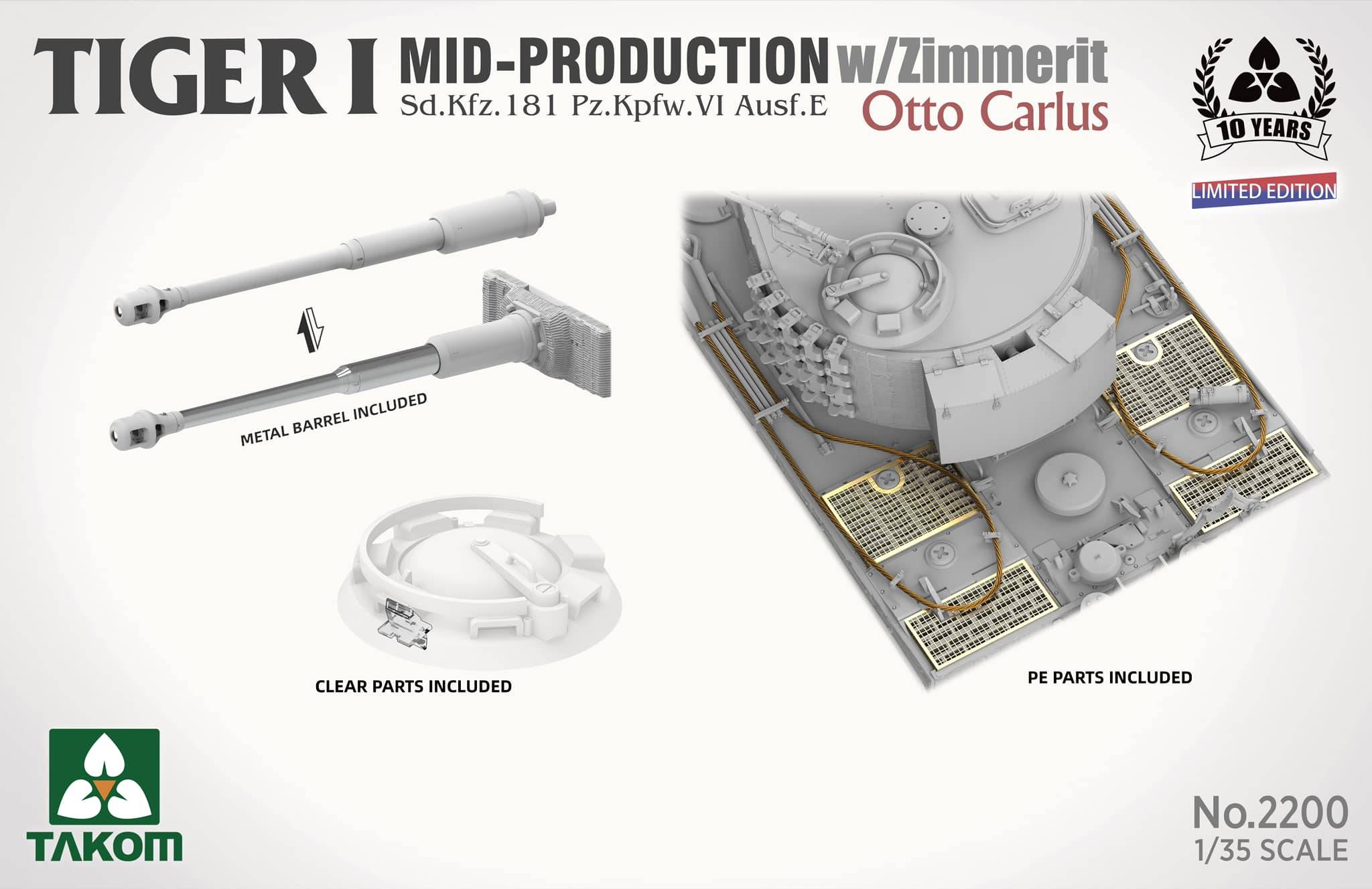 Tiger I Mid Production w/zimmerit Sd.Kfz. 181 Pz.Kpfw. VI Ausf. E Otto Carius – Image 4