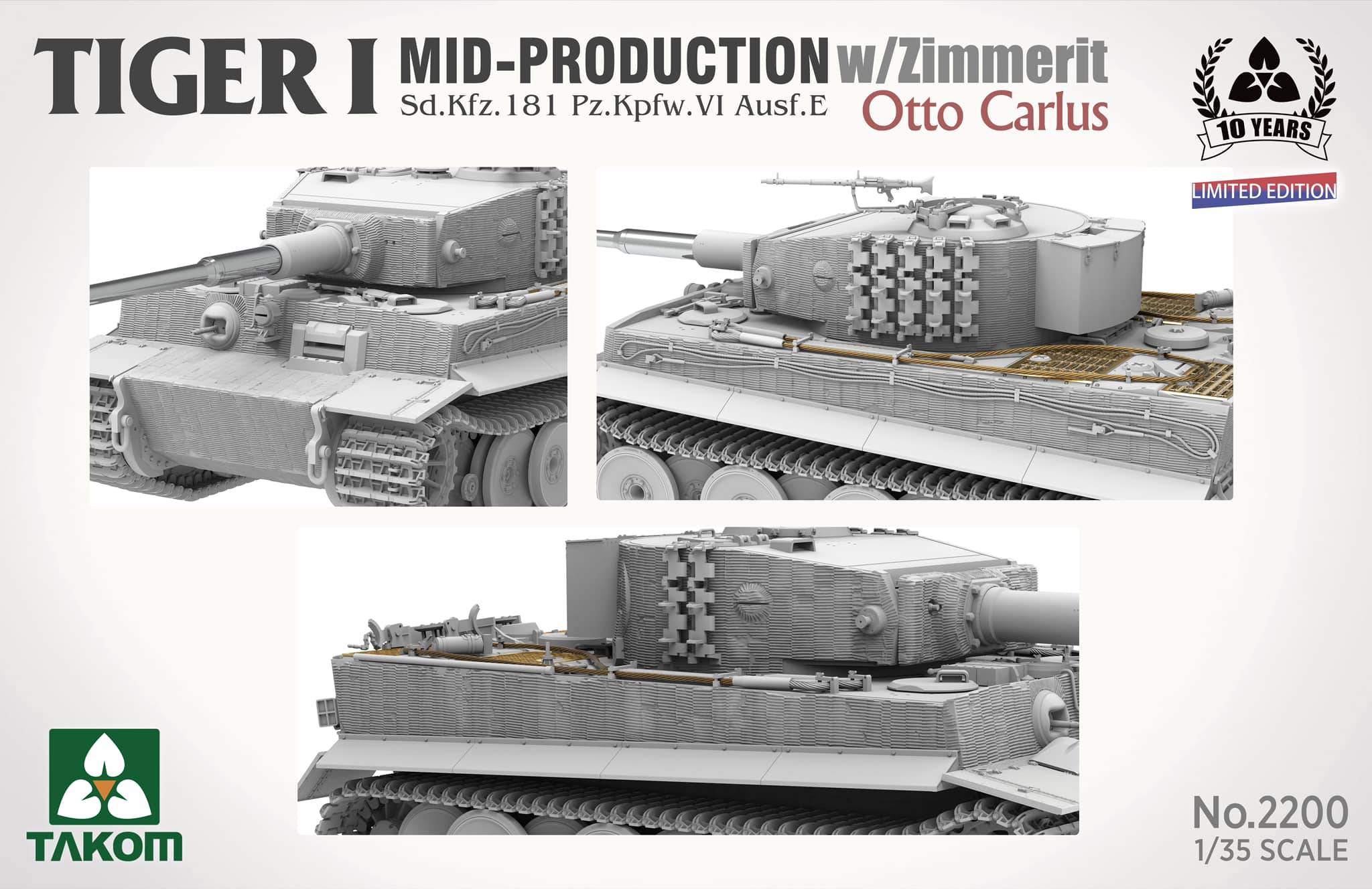 Tiger I Mid Production w/zimmerit Sd.Kfz. 181 Pz.Kpfw. VI Ausf. E Otto Carius – Image 6