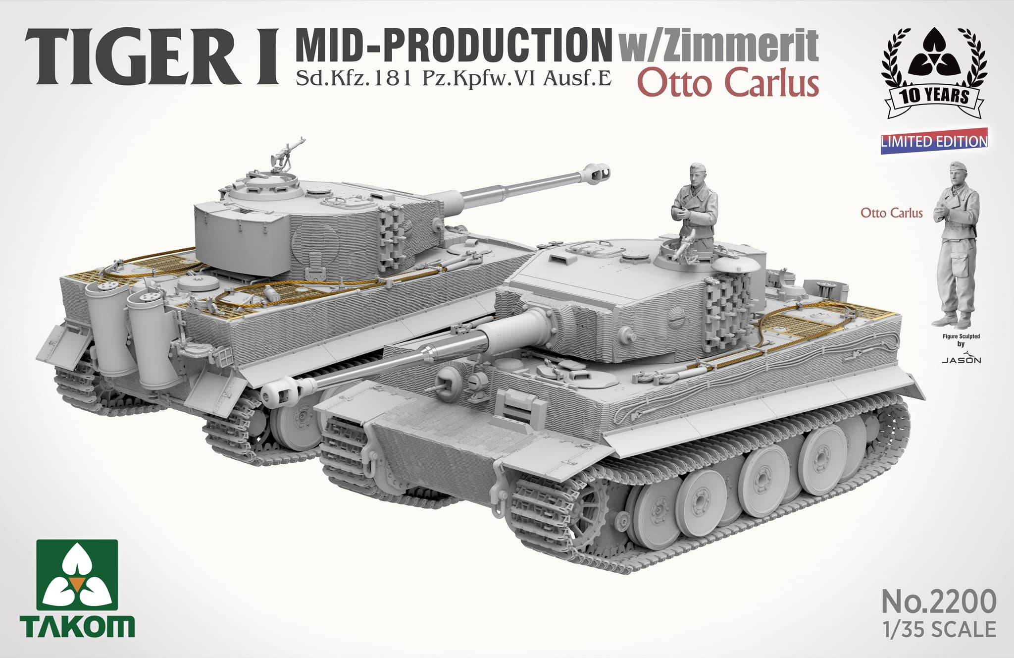 Tiger I Mid Production w/zimmerit Sd.Kfz. 181 Pz.Kpfw. VI Ausf. E Otto Carius – Image 7