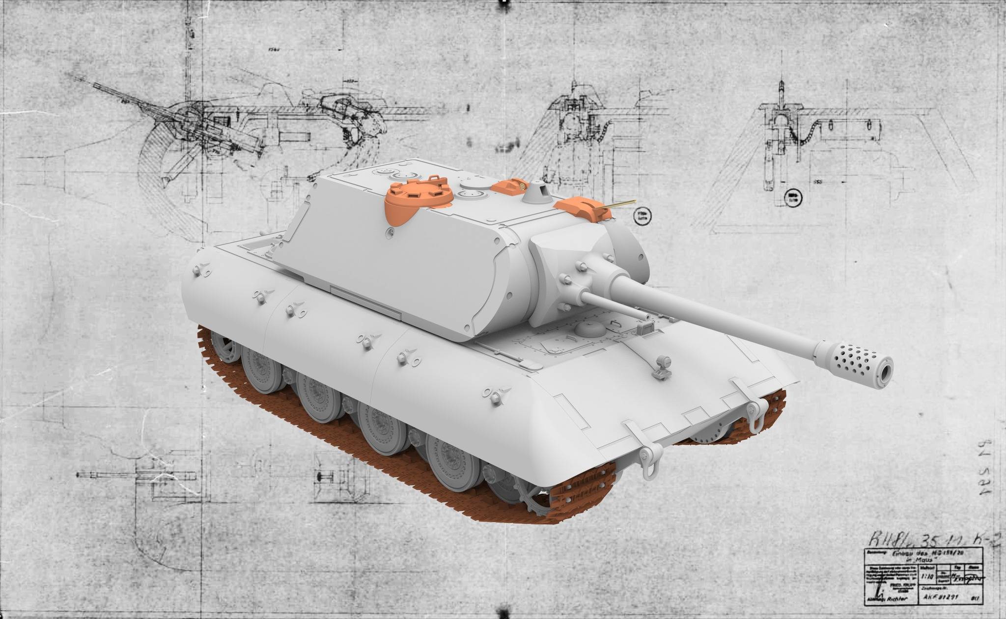 E-100 w/Maus turret – Image 3