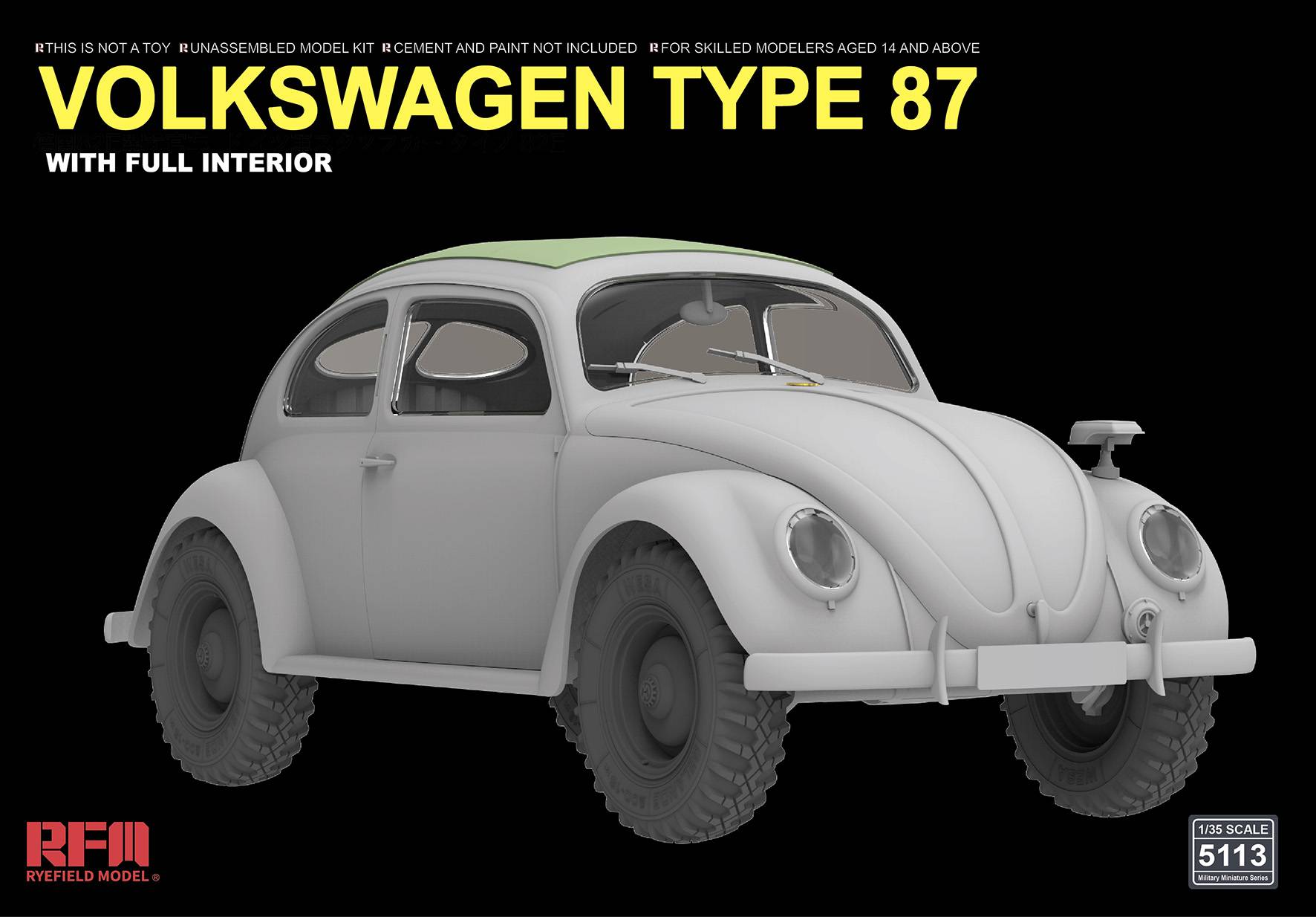 Volkswagen Type 87 w/full interior – Image 4