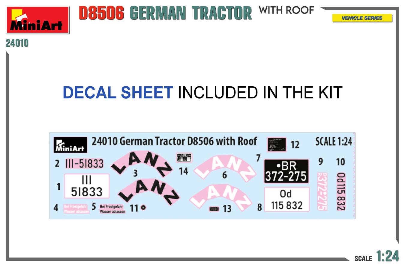 GERMAN TRACTOR D8506 WITH ROOF – Image 2