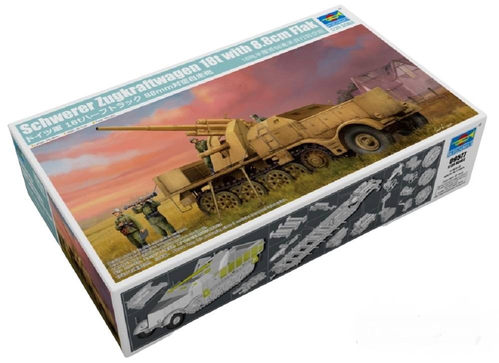 Schwerer Zugkraftwagen 18 t with 8.8 cm Flak