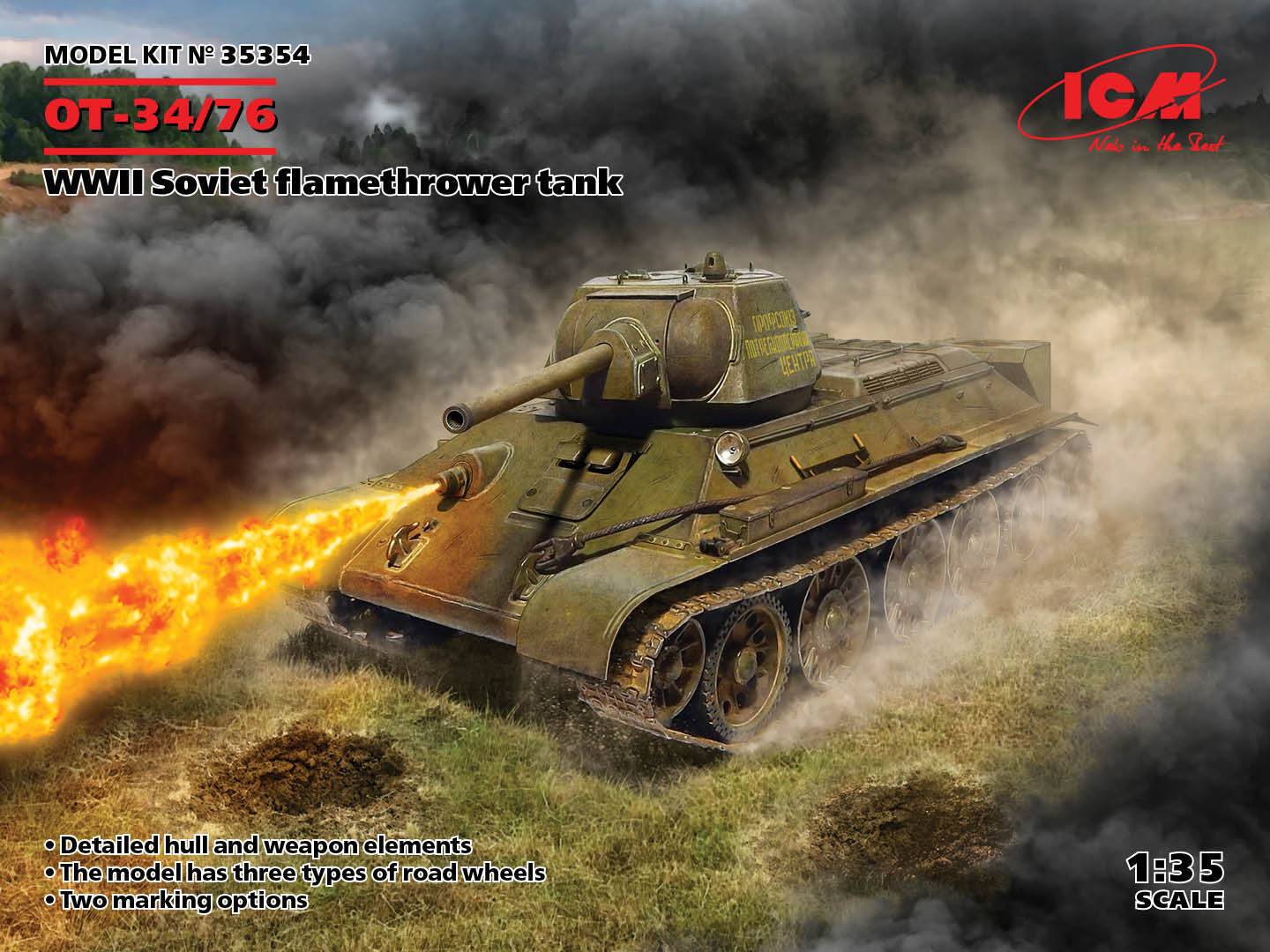 OT-34/76 Soviet flamethrower tank
