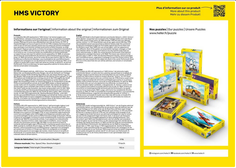 Puzzle HMS Victory 1500 Pièces – Image 2