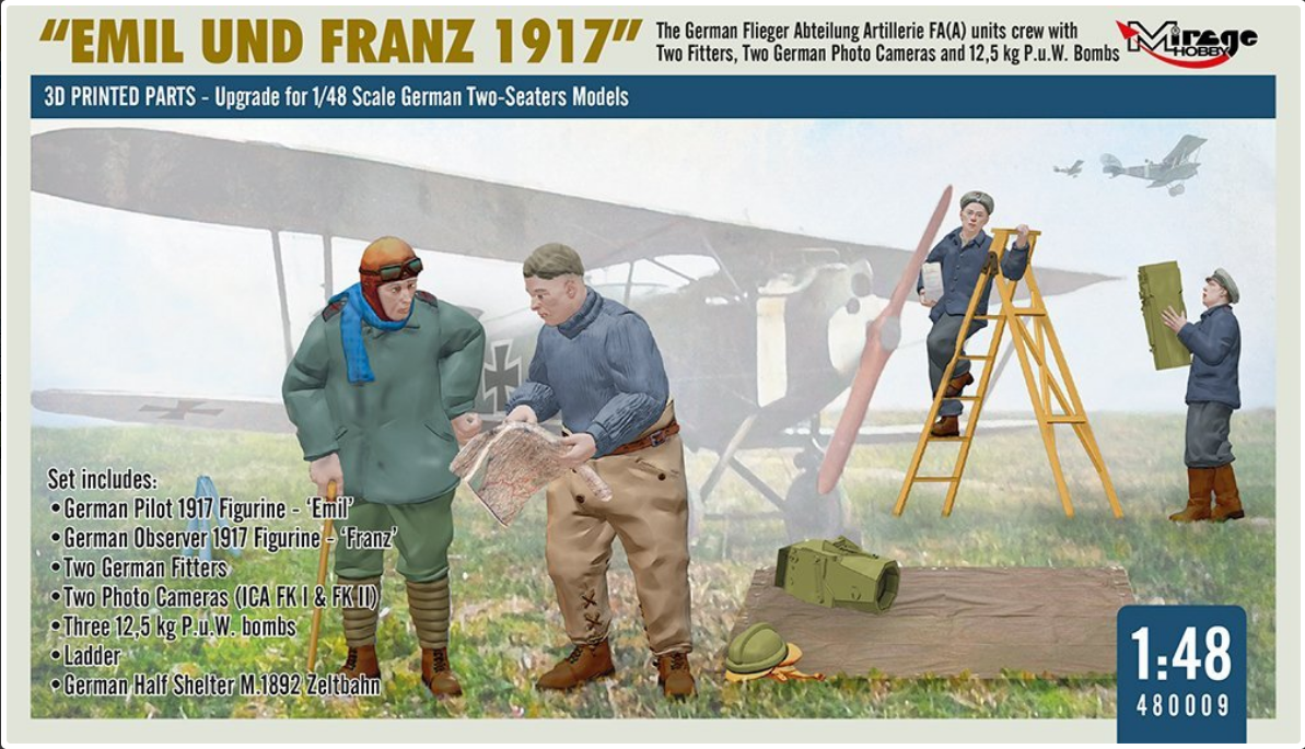 "Emil und Franz 1917" The German Flieger Abteilung Artillerie FA(A) units crew with Two Fitters
