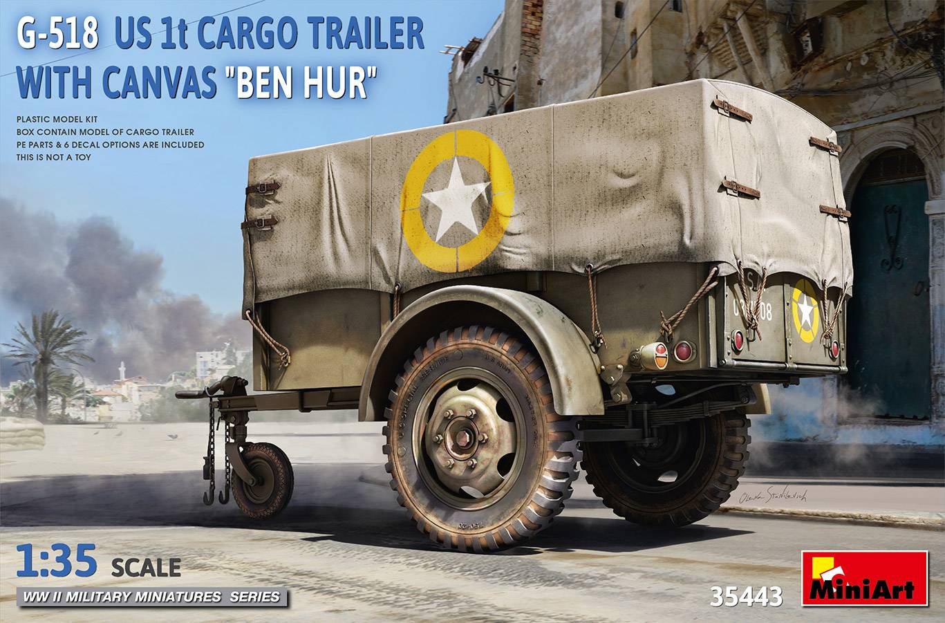 G-518 US 1t CARGO TRAILER WITH CANVAS “BEN HUR”