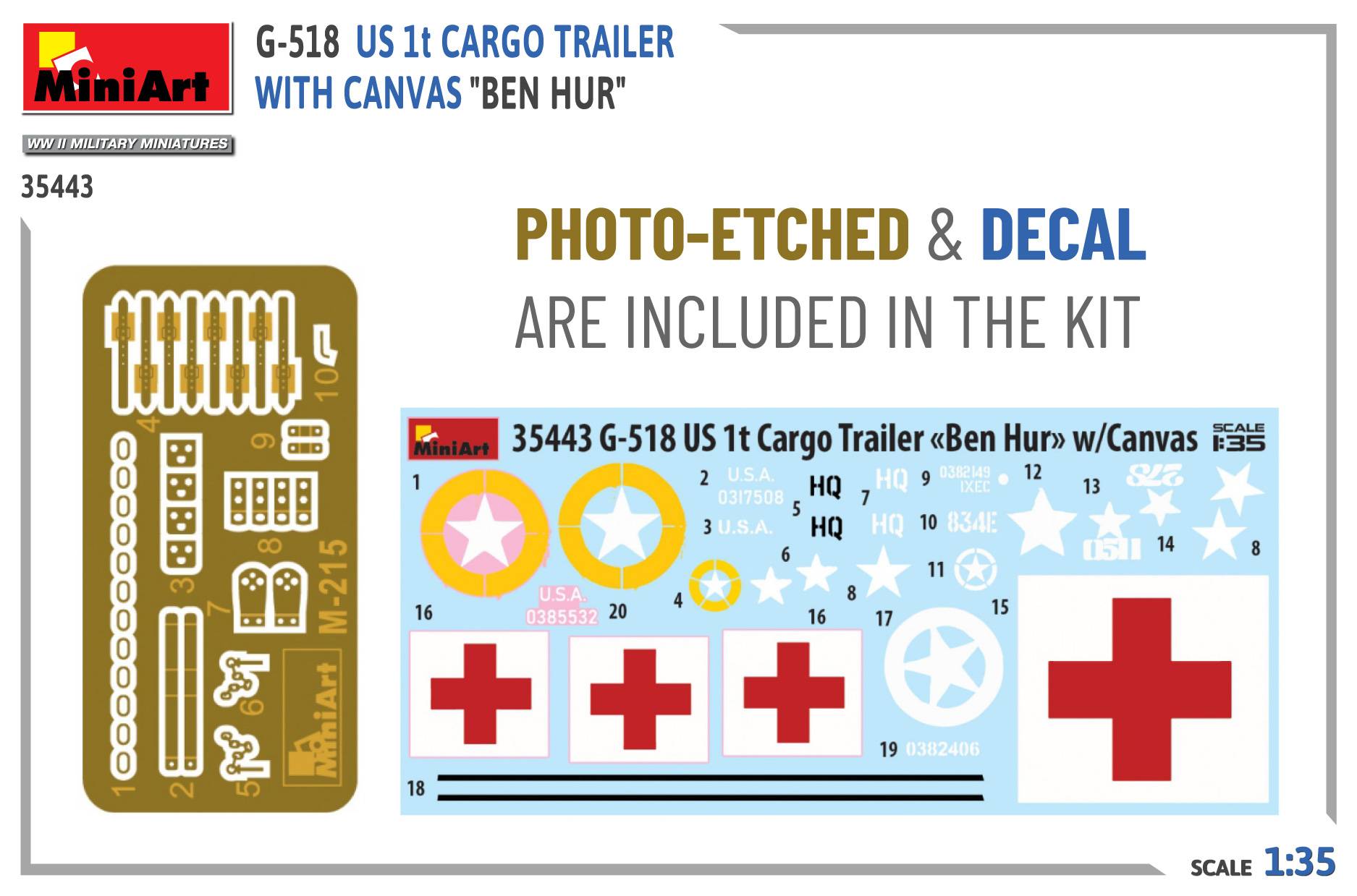 G-518 US 1t CARGO TRAILER WITH CANVAS “BEN HUR” – Image 9