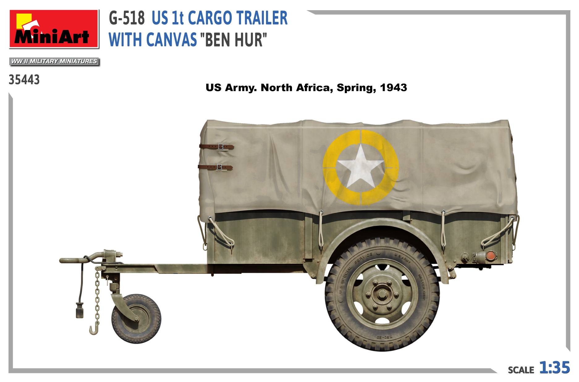 G-518 US 1t CARGO TRAILER WITH CANVAS “BEN HUR” – Image 15