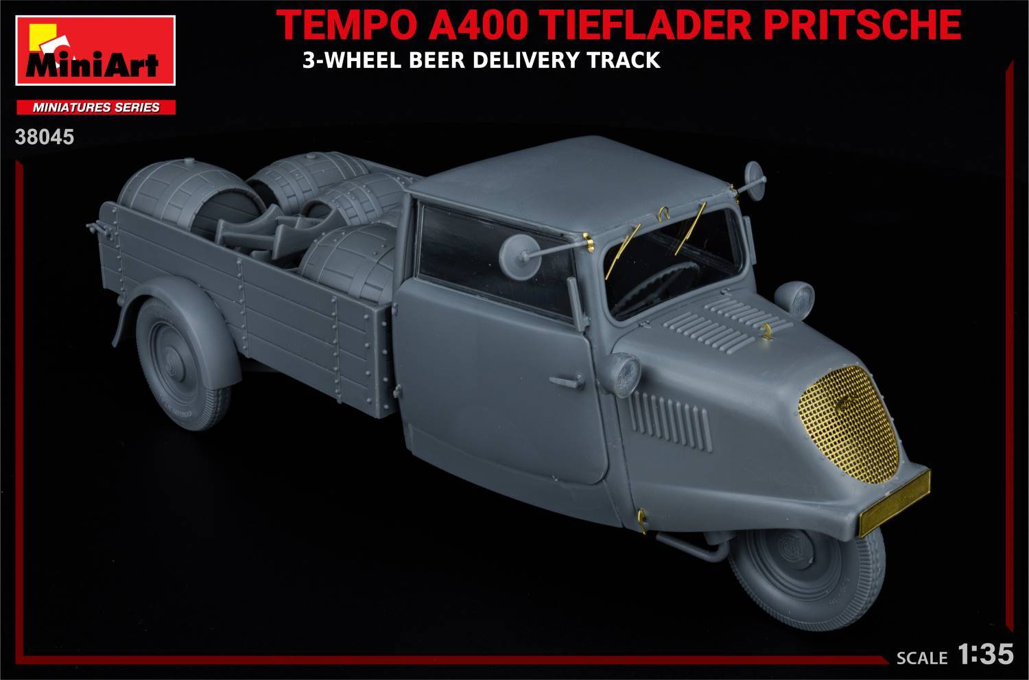 TEMPO A400 TIEFLADER PRITSCHE 3-WHEEL BEER DELIVERY TRUCK – Image 2