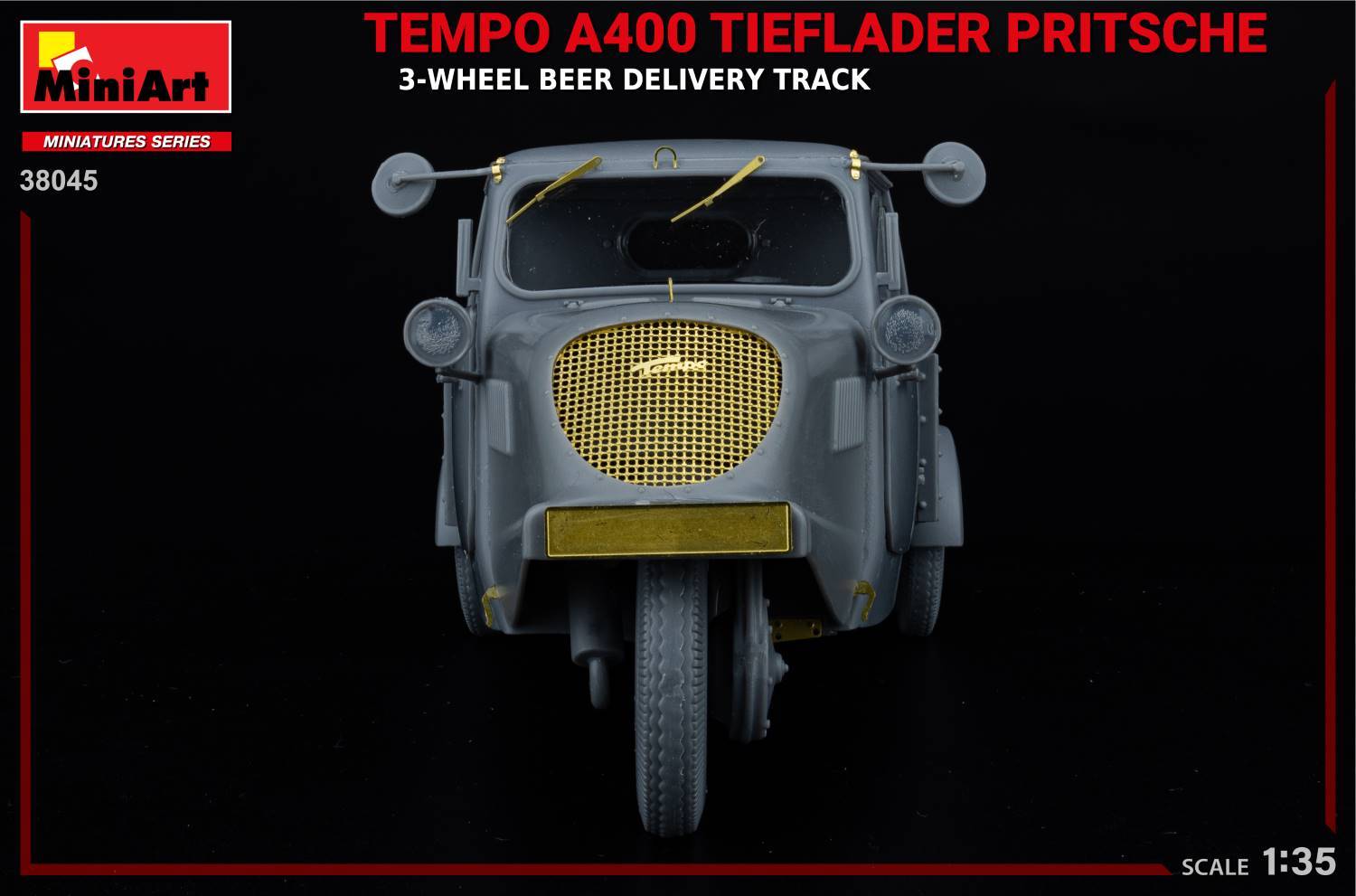 TEMPO A400 TIEFLADER PRITSCHE 3-WHEEL BEER DELIVERY TRUCK – Image 6