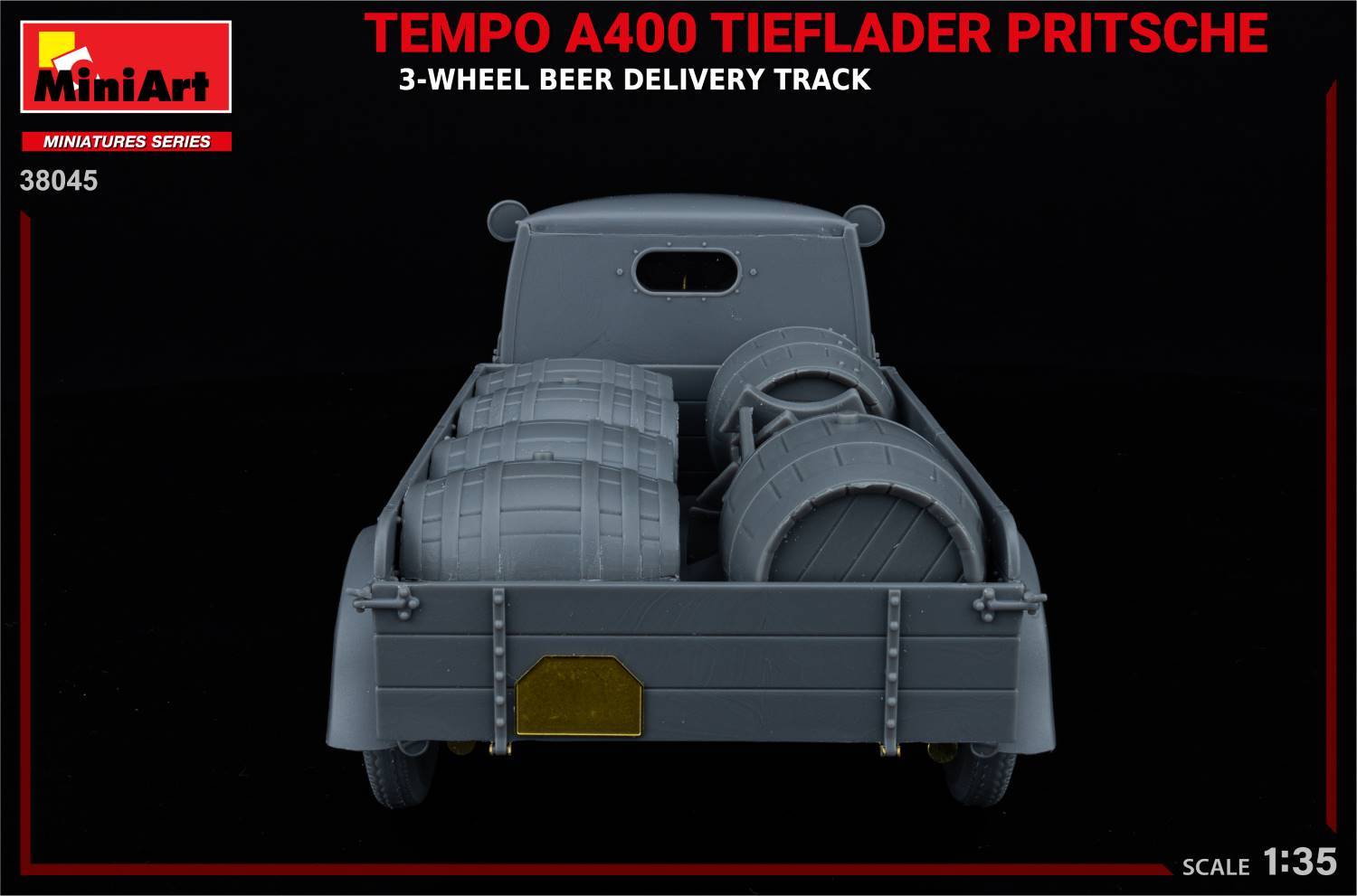 TEMPO A400 TIEFLADER PRITSCHE 3-WHEEL BEER DELIVERY TRUCK – Image 7