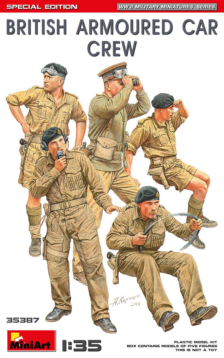 BRITISH ARMOURED CAR CREW. SPECIAL EDITION