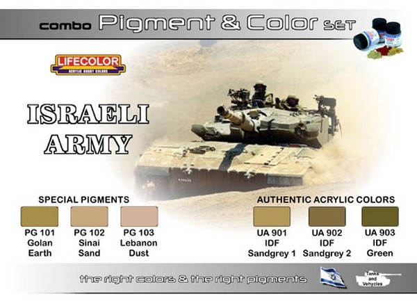Combo Pigment @ Color Israeli Army-6X22 ml – Image 2