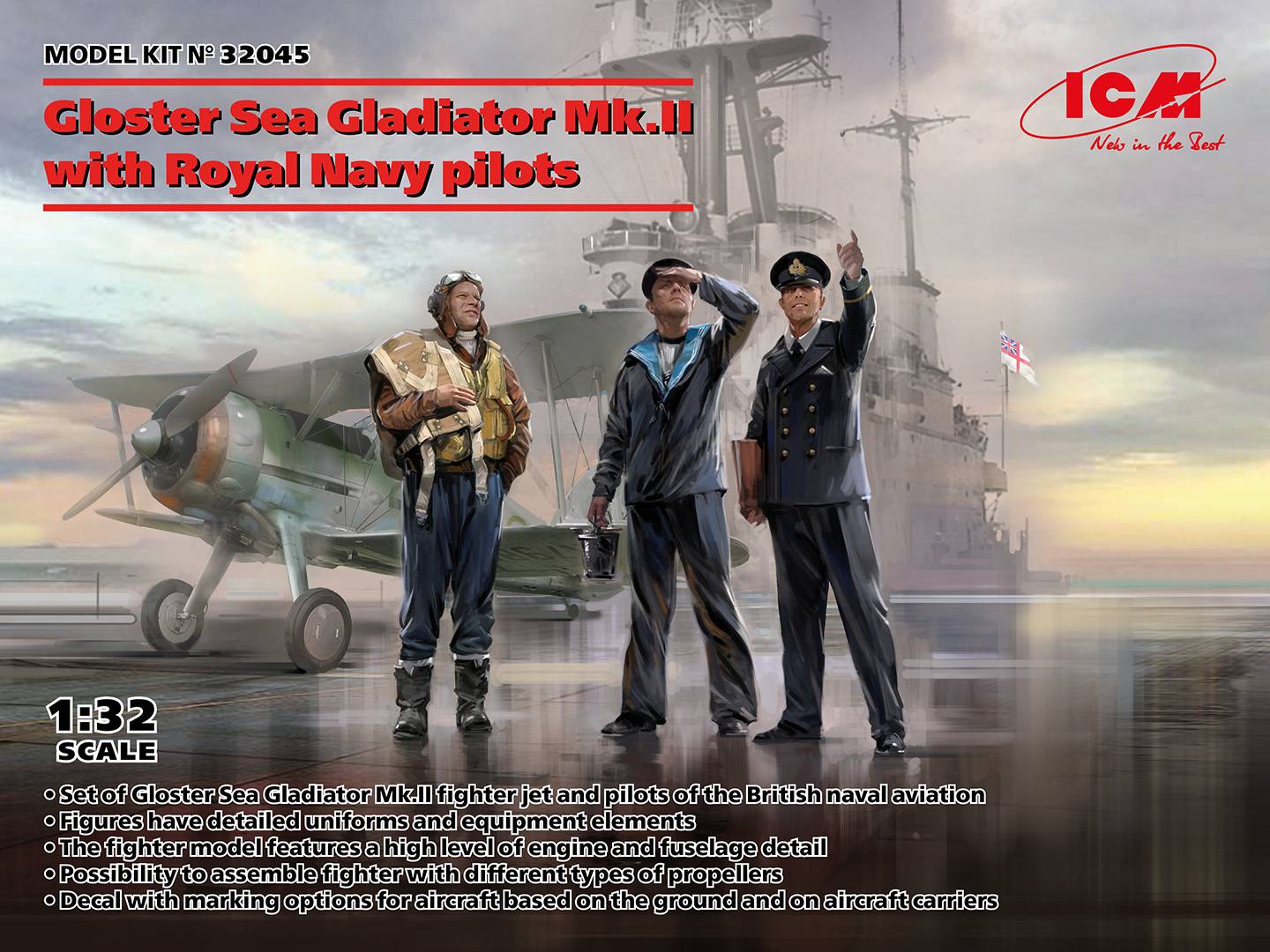 Gloster Sea Gladiator Mk.II With Royal Navy pilots