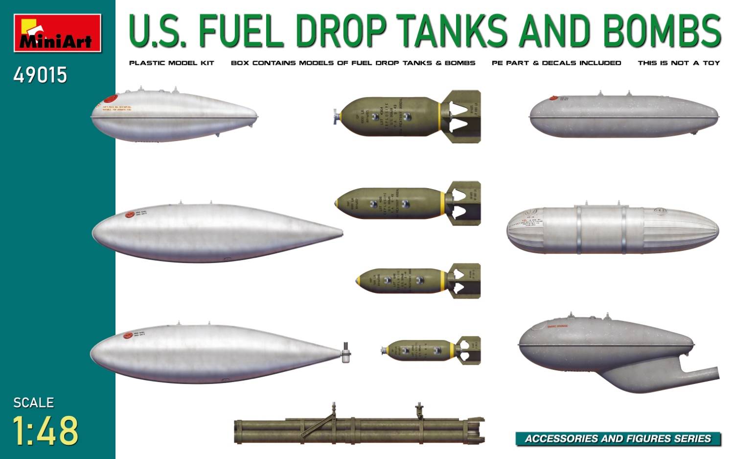 U.S. FUEL DROP TANKS AND BOMBS