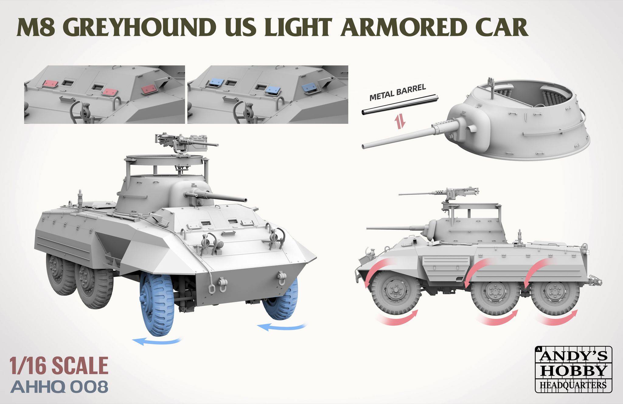 M8 Light Armored Car Greyhound – Image 2