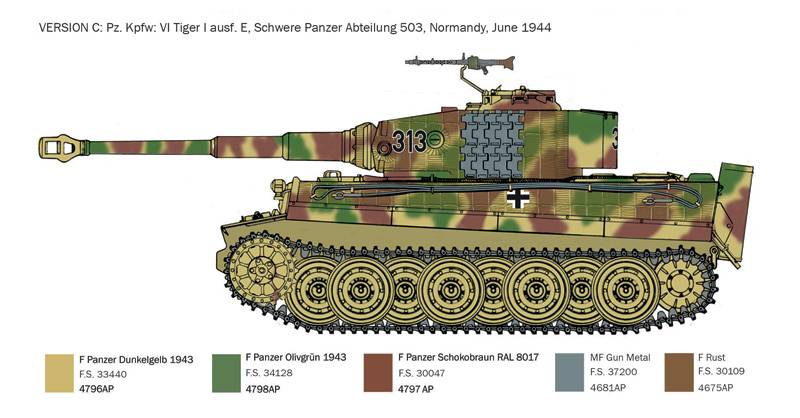 Sd.Kfz.181 Panzerkampfwagen Tiger I Ausf.E (Late Production) D-Day 80th Anniversary – Image 3