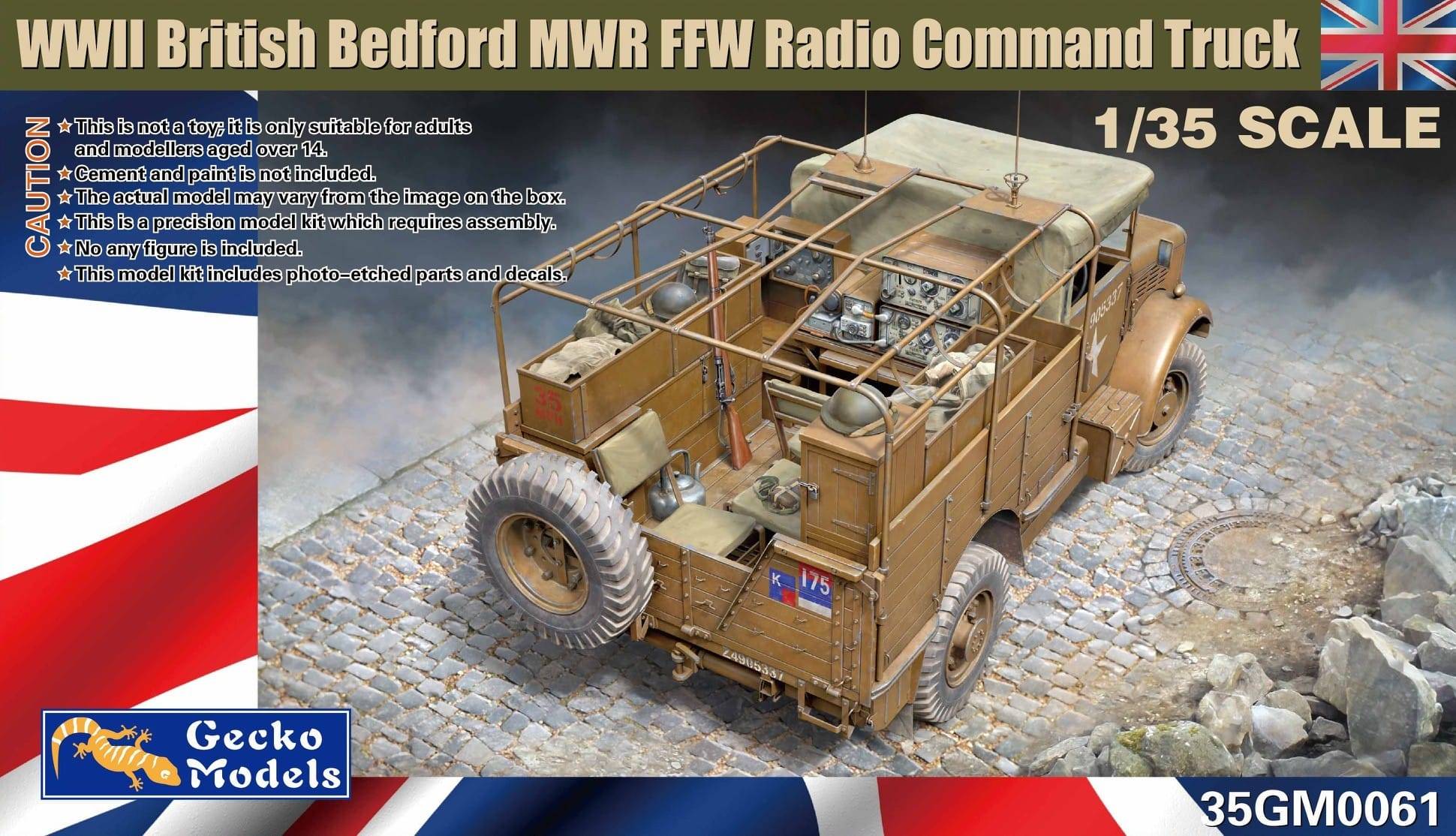 WWII British Bedford MWR FFW Radio command truck