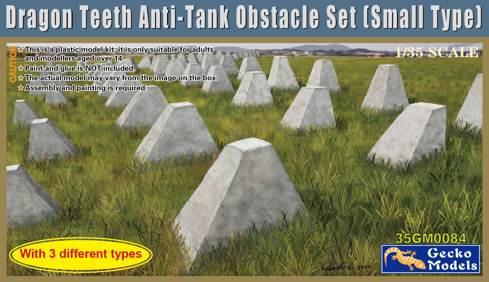 Dragon Teeth Anti-Tank Obstacle set Small Type