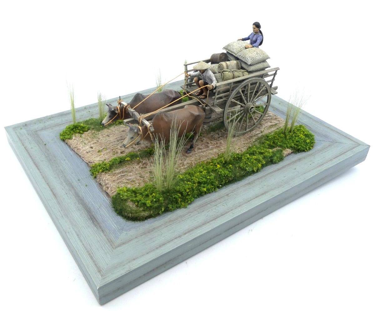 60's-70's Vietnamese Farmer Cattle Cart – Image 3