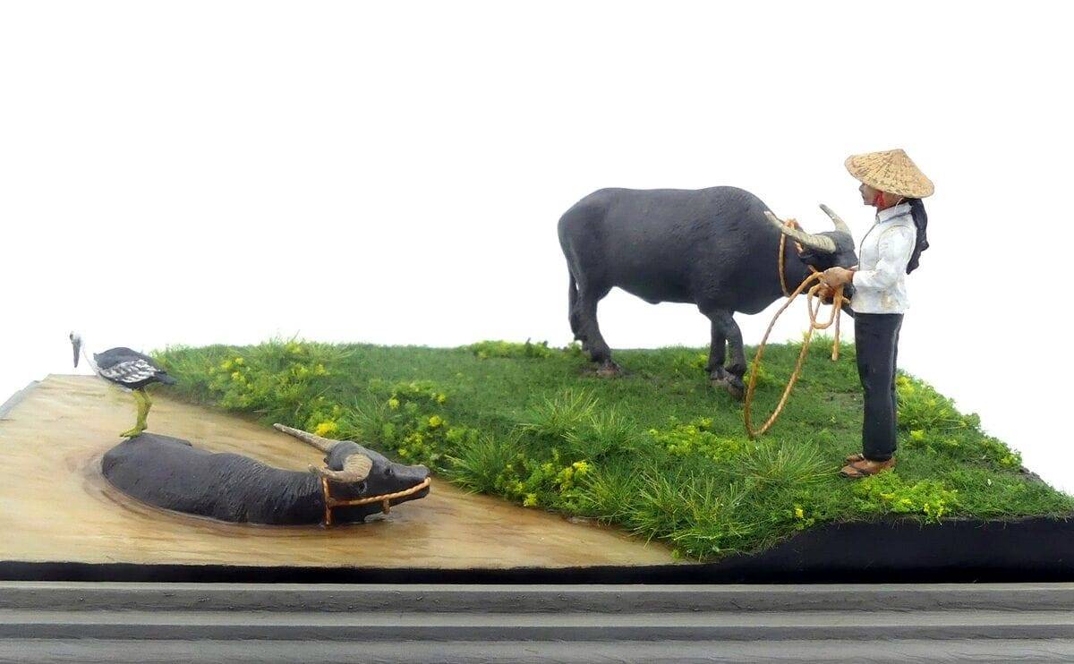 60's-70's Southern Vietnam Buffalo Set – Image 2