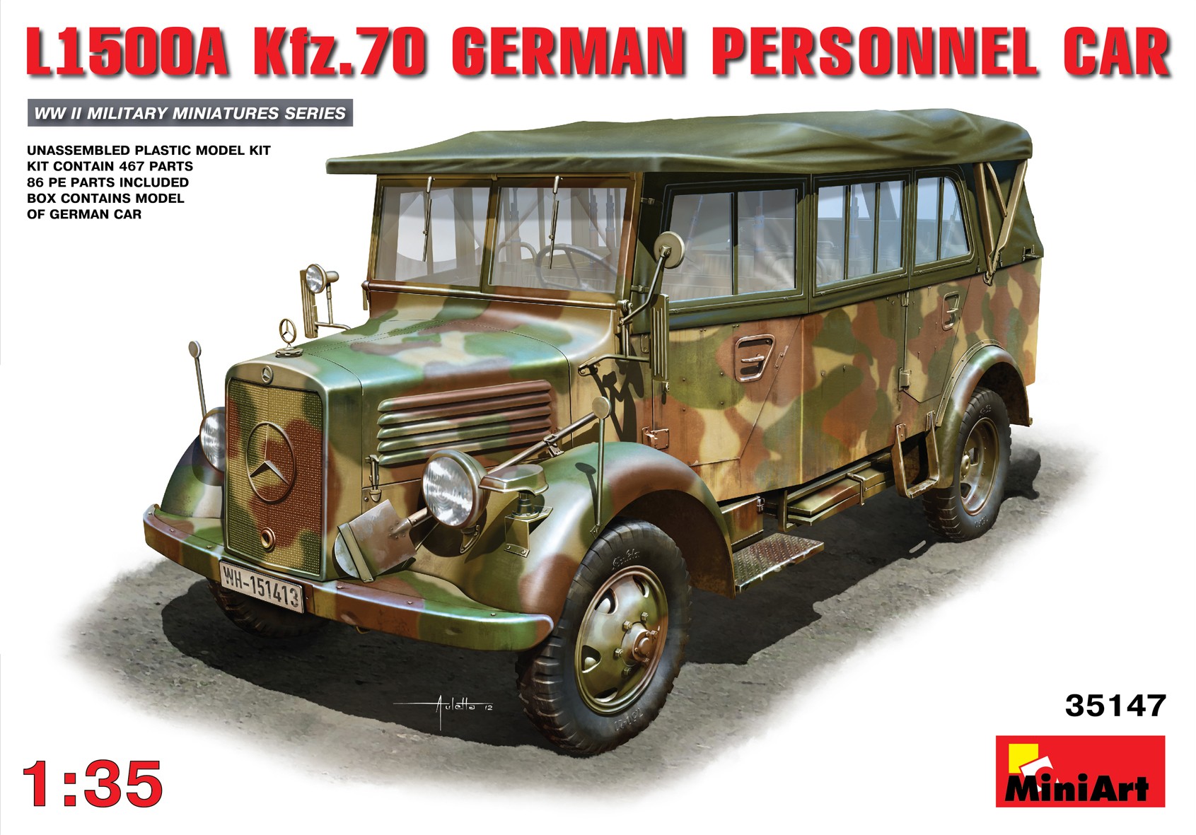 L1500A (Kfz.70) GERMAN PERSONNEL CAR