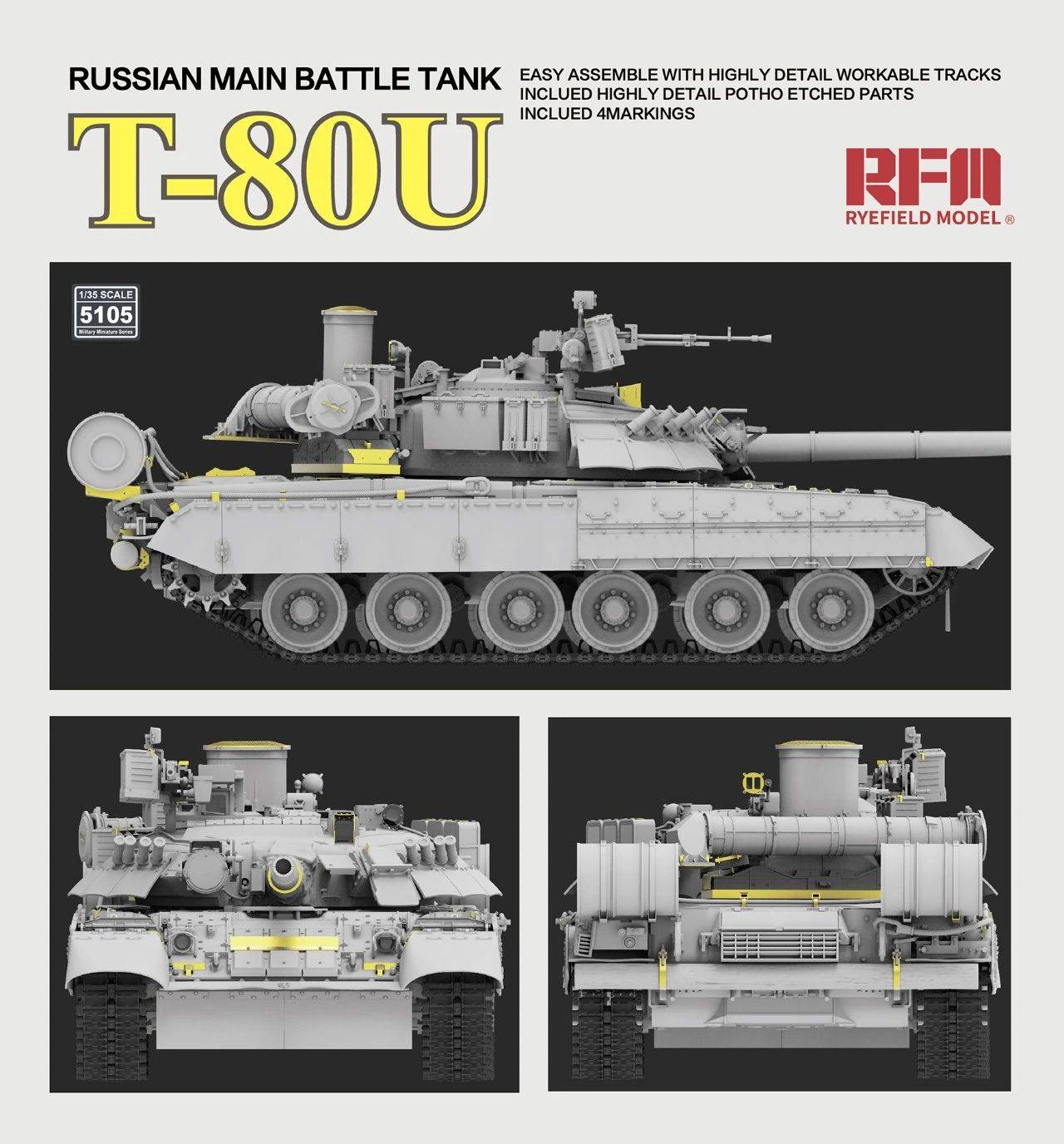 T-80U Russian Main Battle Tank – Image 2