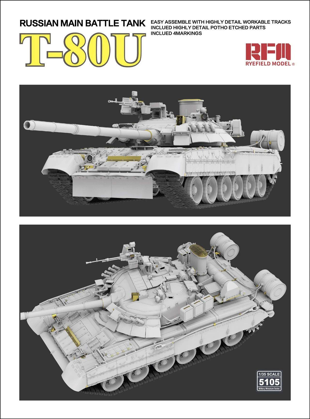T-80U Russian Main Battle Tank – Image 3
