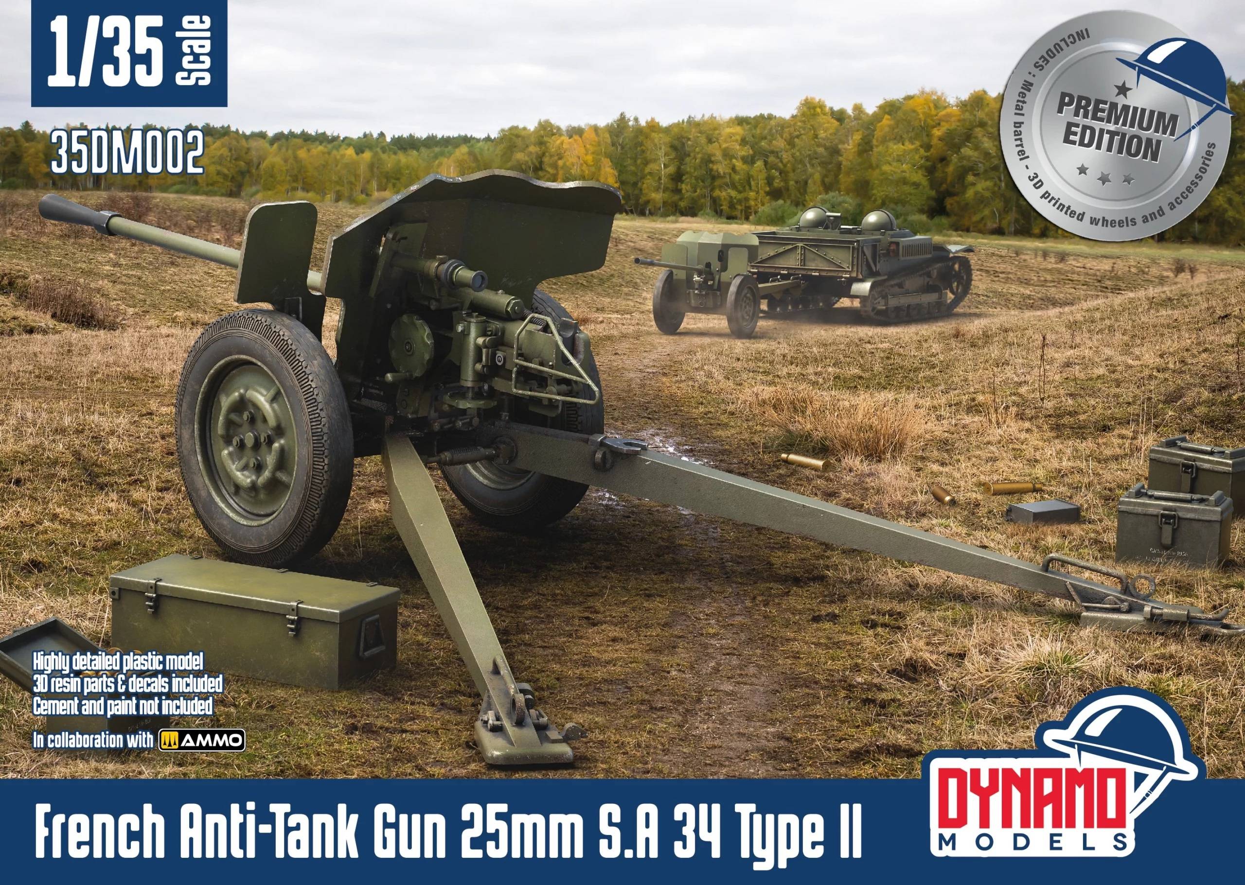 French Anti-Tank Gun 25mm S.A 34 Type II Premium Edition