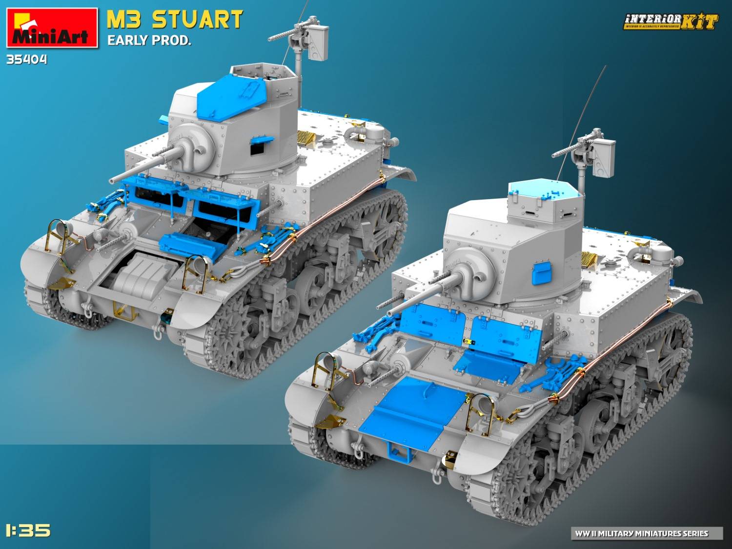 M3 STUART EARLY PROD. INTERIOR KIT – Image 28