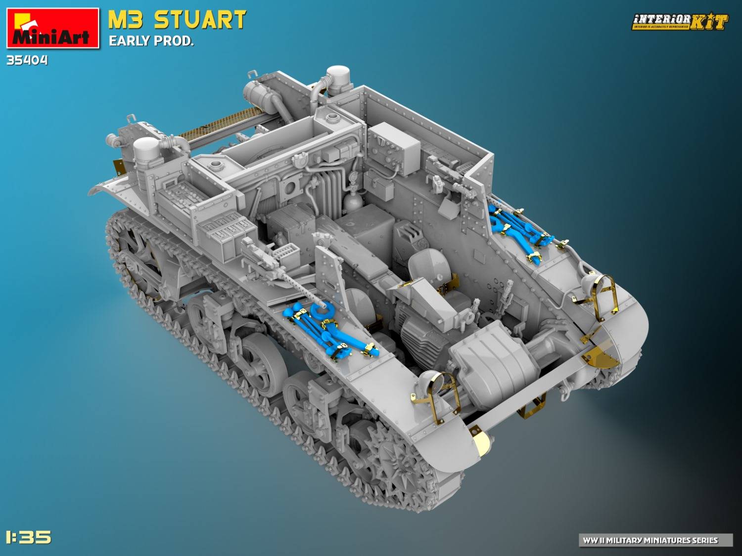 M3 STUART EARLY PROD. INTERIOR KIT – Image 33
