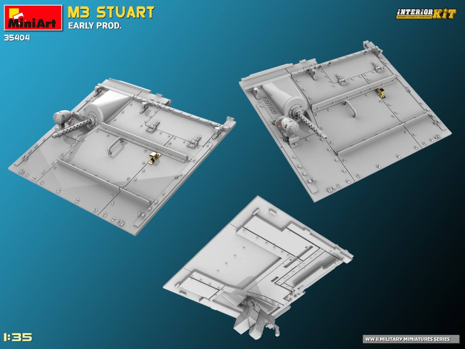M3 STUART EARLY PROD. INTERIOR KIT – Image 36