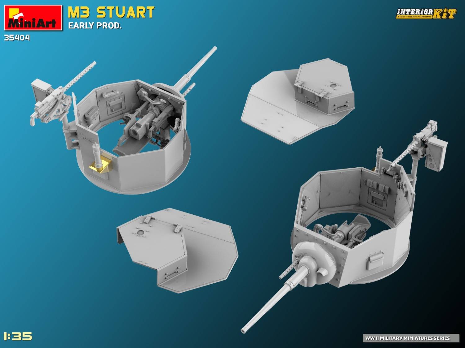 M3 STUART EARLY PROD. INTERIOR KIT – Image 37