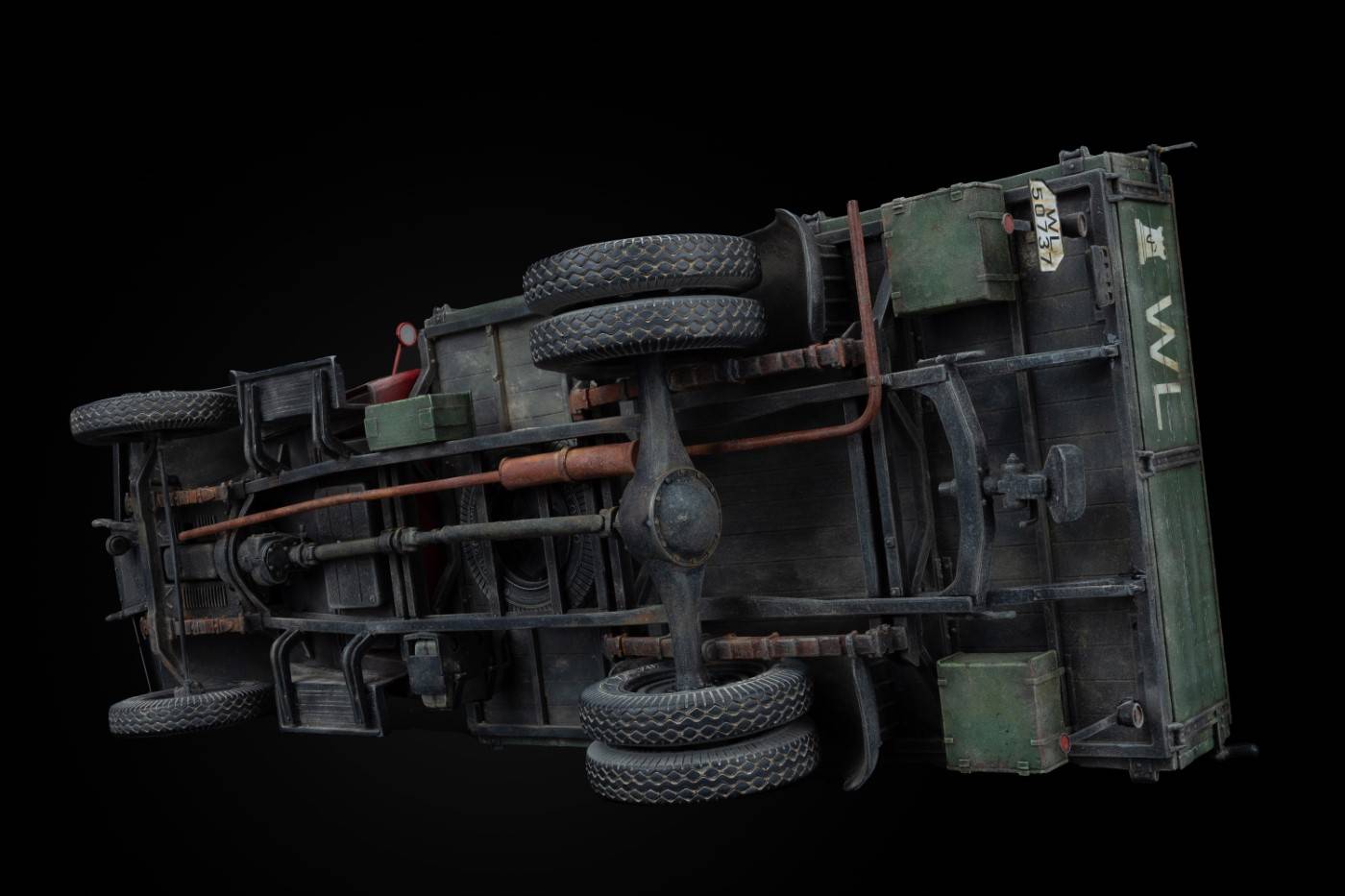 GERMAN 3T CARGO TRUCK 3,6-36S. PRITSCHE-NORMAL-TYPE. MILITARY SERVICE – Image 2