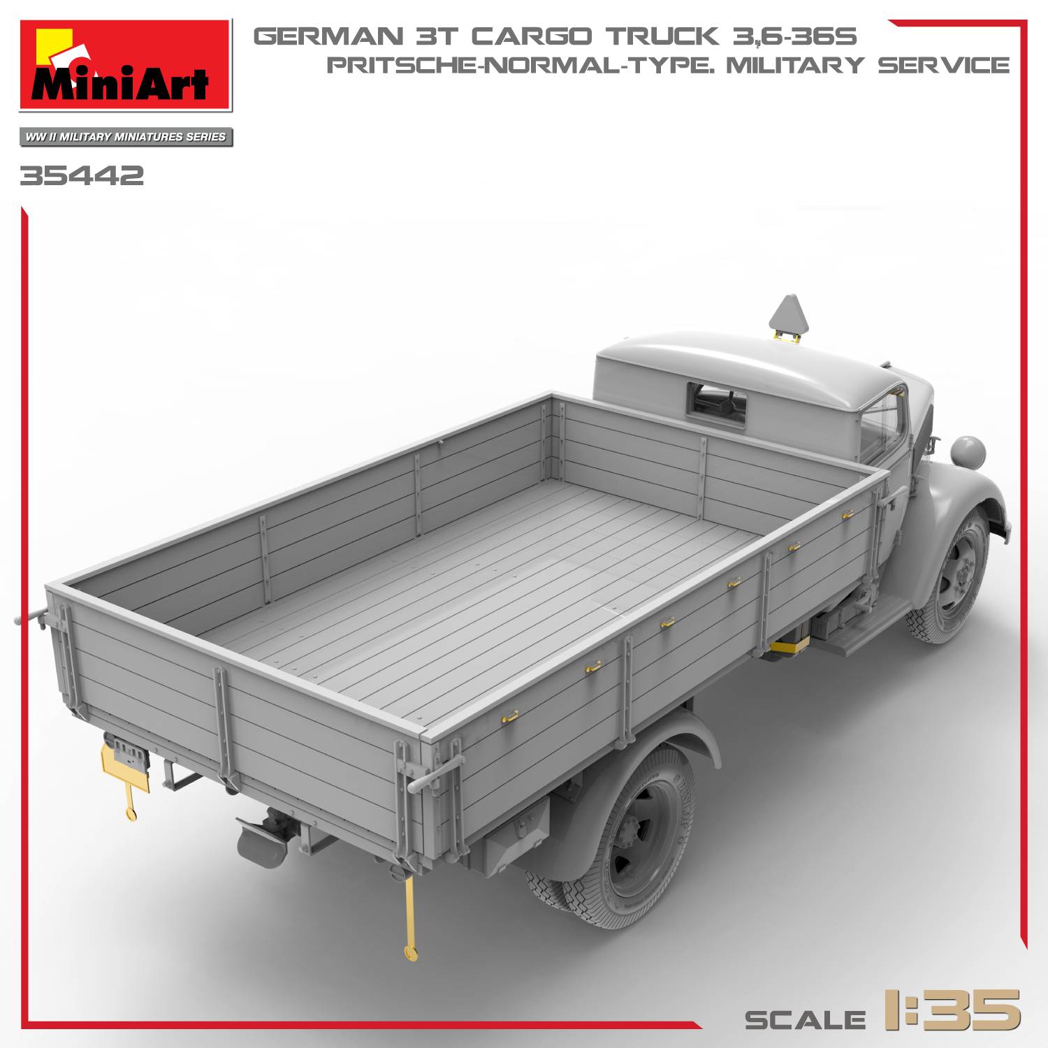 GERMAN 3T CARGO TRUCK 3,6-36S. PRITSCHE-NORMAL-TYPE. MILITARY SERVICE – Image 14