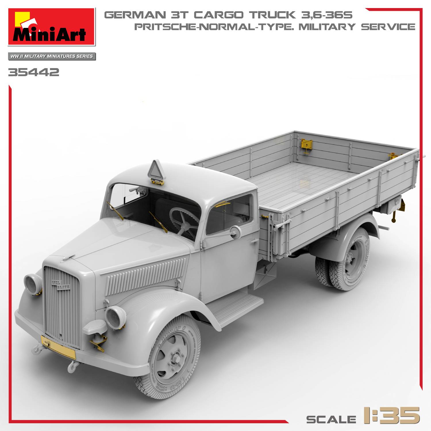 GERMAN 3T CARGO TRUCK 3,6-36S. PRITSCHE-NORMAL-TYPE. MILITARY SERVICE – Image 17