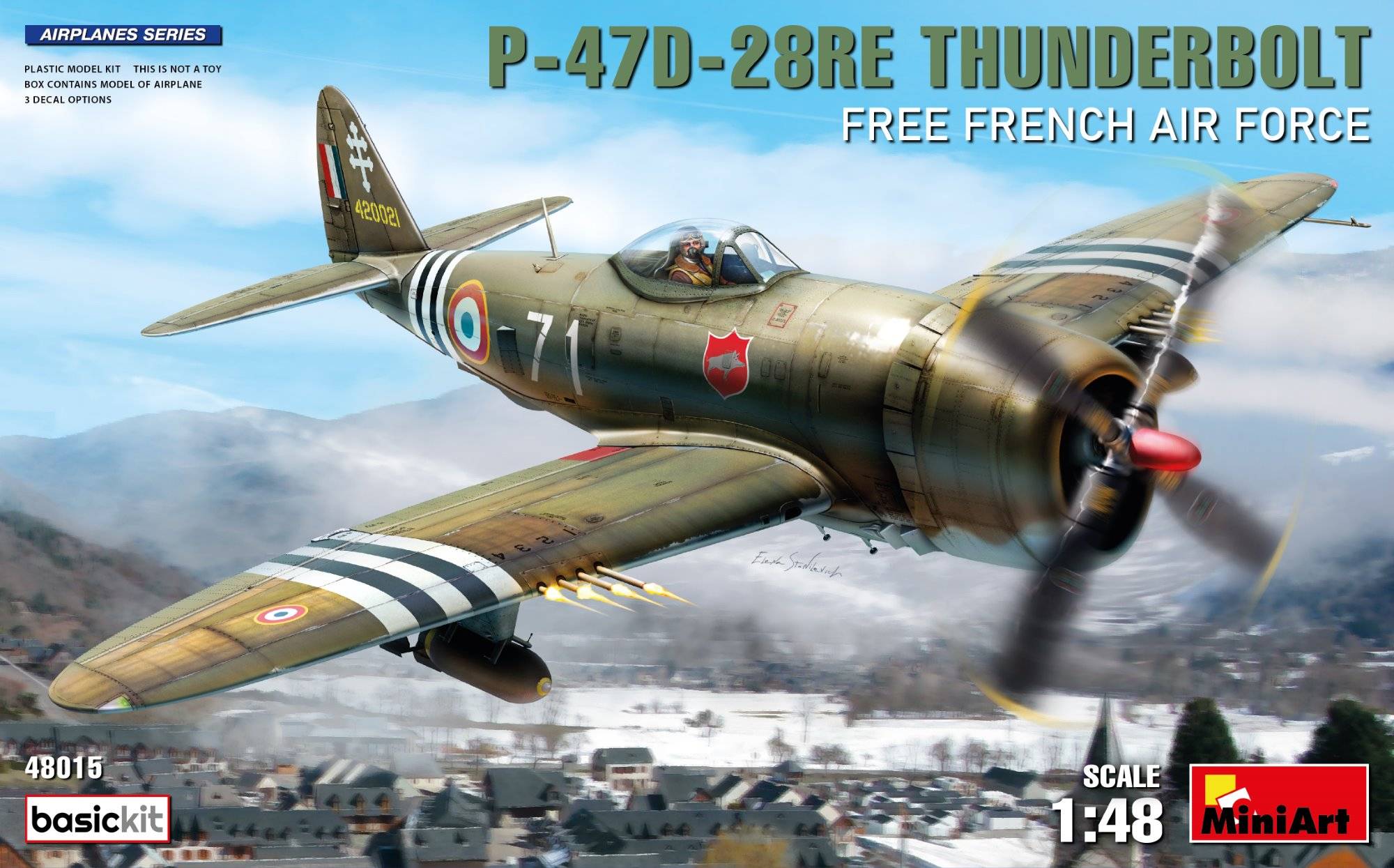 P-47D-28RE THUNDERBOLT. FREE FRENCH AIR FORCE